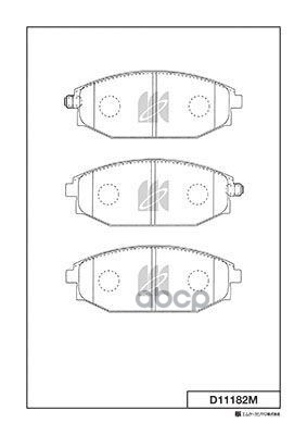 Колодки Тормозные Дисковые Hyundai Kashiyama арт. d11182m