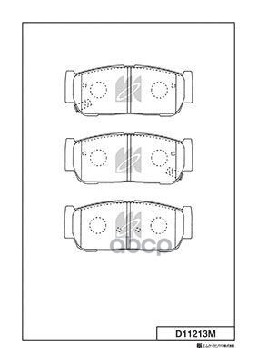 Колодки Тормозные Дисковые Задн. Ssangyong Kyron 05- D11213m Kashiyama арт. D11213M
