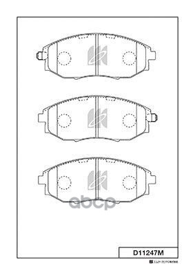 Колодки Тормозные Дисковые Chevrolet Kashiyama арт. d11247m