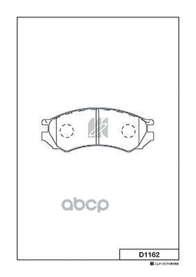 Колодки Тормозные Дисковые Nissan Kashiyama арт. d1162