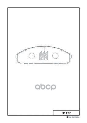 Колодки Тормозные Дисковые Nissan Kashiyama арт. d1177