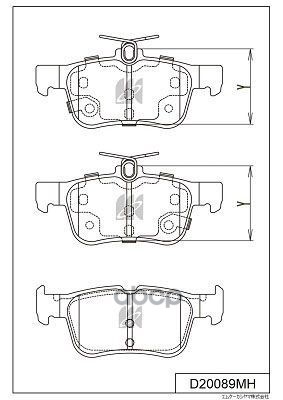 Колодки Тормозные Дисковые D20089mh Kashiyama арт. D20089MH