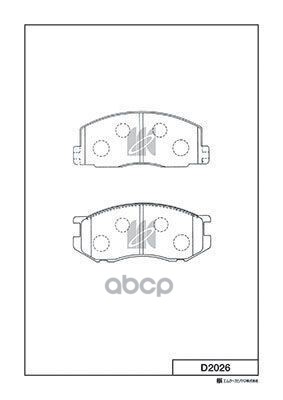Колодки Тормозные Дисковые D2026 Kashiyama арт. D2026