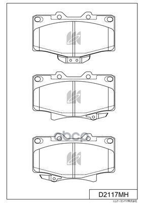 Колодки Тормозные Дисковые D2117mh Kashiyama арт. D2117MH