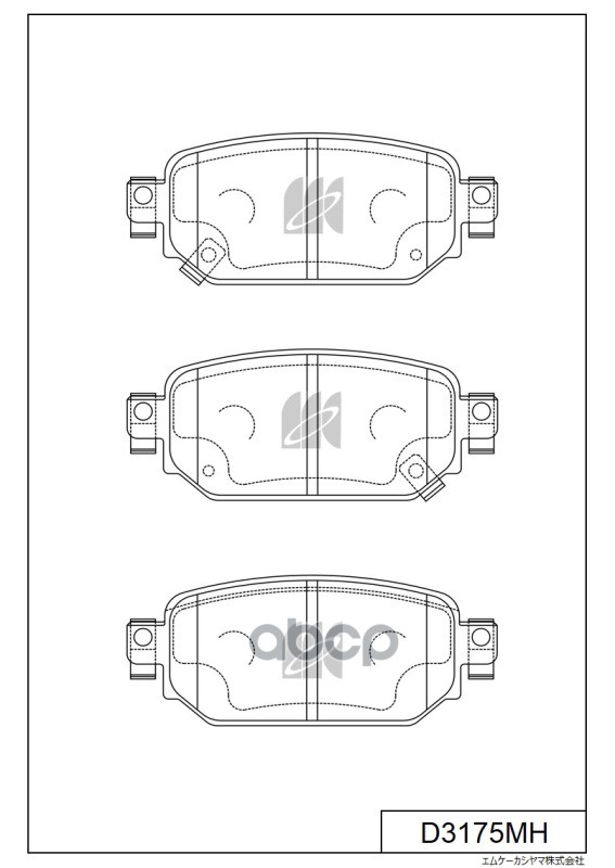 Disk Brake Pads Kashiyama арт. d3175mh