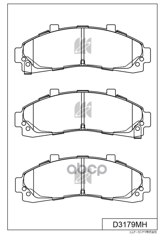 Disk Brake Pads Kashiyama арт. d3179mh