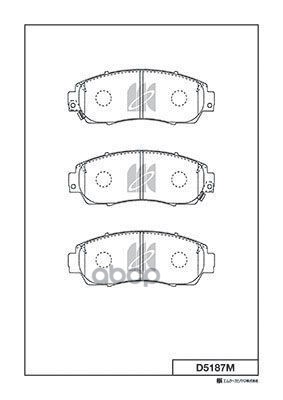 Колодки Тормозные Дисковые Передние Honda Crosstour Kashiyama арт. d5187m