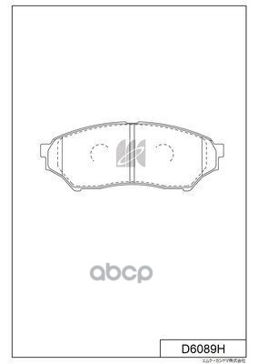 Колодки Тормозные Дисковые Пер. Mitsubishi Montero,Pajero 1.8Mpi,2.0Gdi 00- D6089h Kashiyama арт. D6089H
