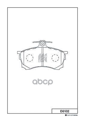 Колодки Тормозные Дисковые Mitsubishi Kashiyama арт. d6102