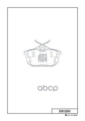 Колодки Тормозные Диск. С Антискрипн.пласт. D6120h Kashiyama арт. D6120H