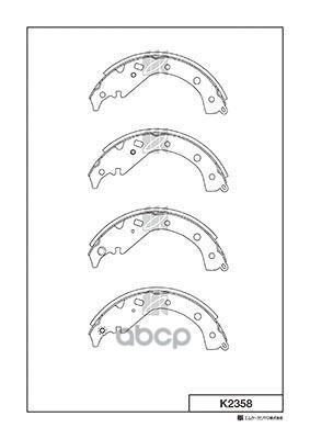 Колодки Тормозные Барабанные Toyota Kashiyama арт. k2358