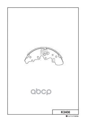 Колодки Тормозные Барабанные K3406 Kashiyama арт. K3406