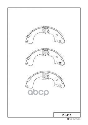 Колодки Тормозные Барабанные Mazda Kashiyama арт. k3411