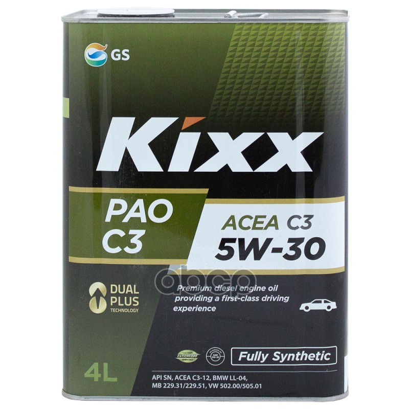 Kixx Масло моторное KIXX PAO 5W-30 синтетическое 4 л L209144TE1