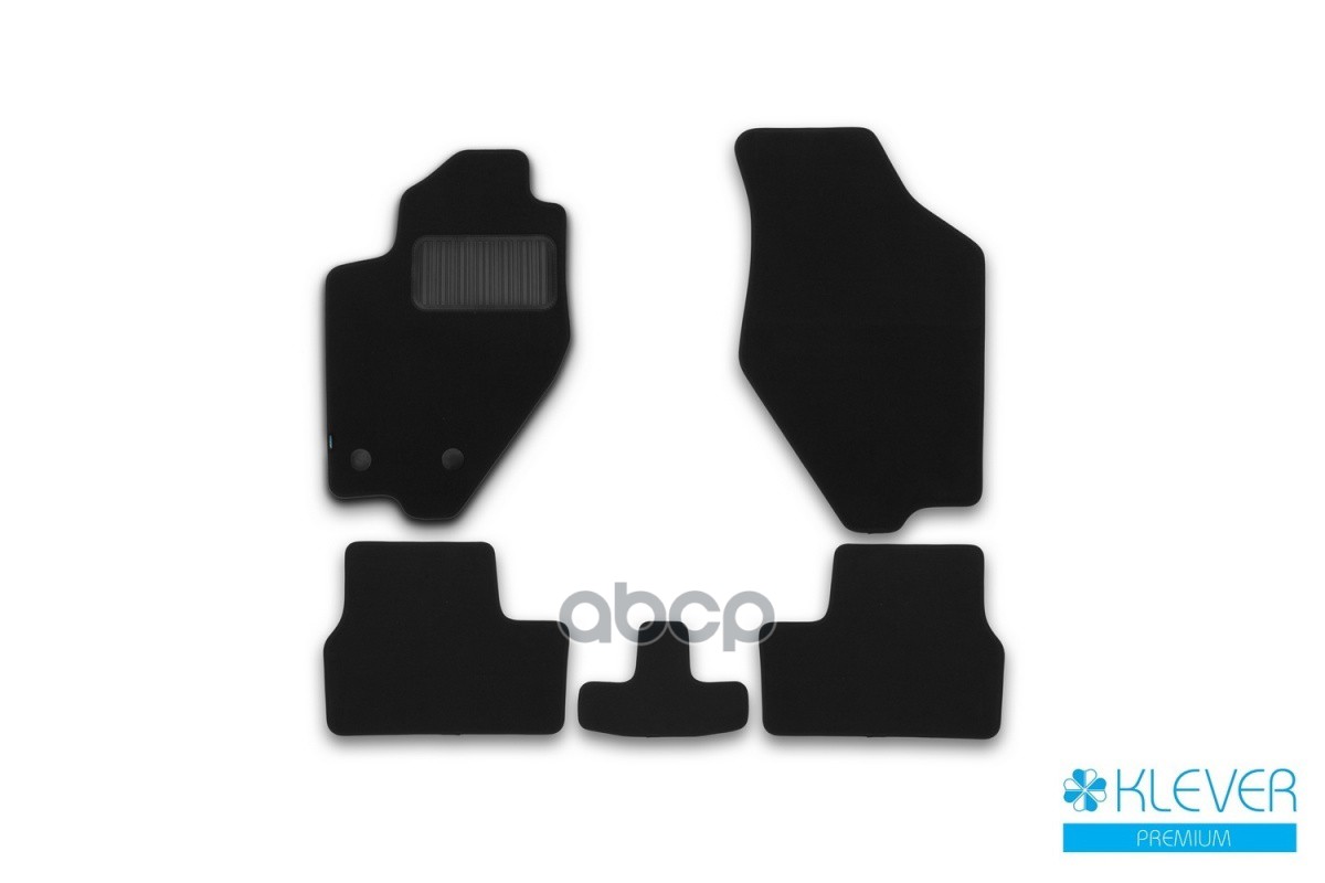 Коврики В Салон Klever Premium Lada Kalina, Kalina || 2004-2013, 2013-2018, Сед., Хб., 5 Шт. (Текстиль) / Лада Калина Klever ...
