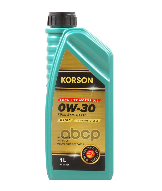 Korson 0W-30 Full Synthetic A5/B5 1Л (Синт. Мотор. Масло.)