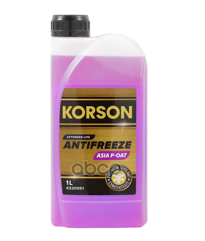 Антифриз, Концентрат Asia Р-Оат Фиолетовый 1Л Korson арт. KS20051