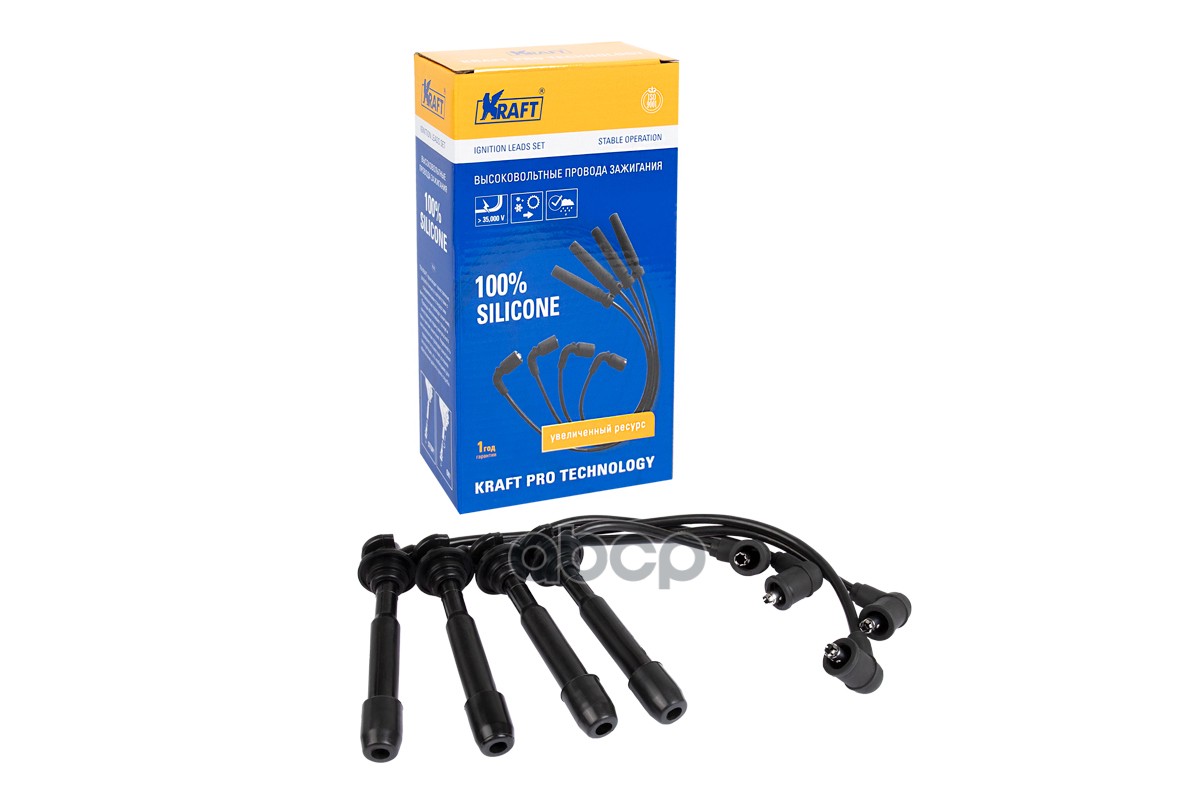 Провода зажигания в/в Kia Rio (00-05) 1.5i OBERKRAFT KRAFT KT042412 Kraft арт. KT042412