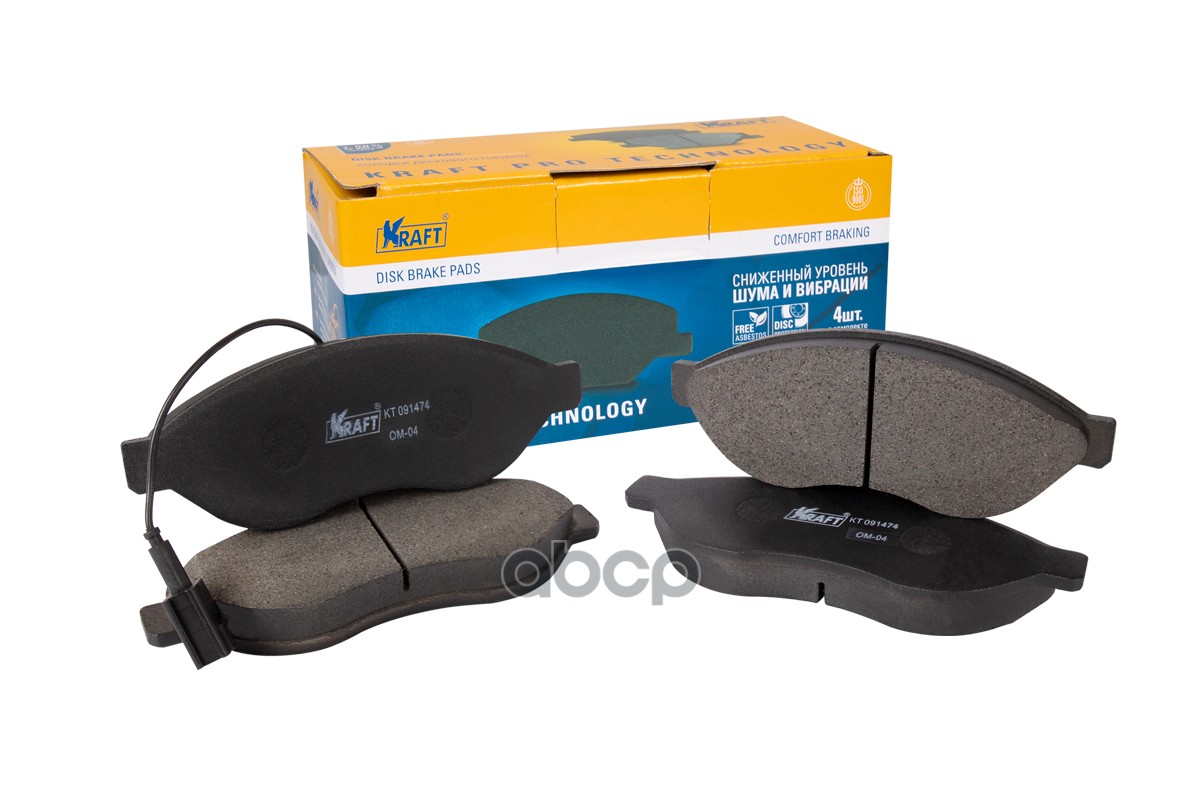 Колодки Передние Fiat Ducato (06-) / Peugeot (07-) Kraft Kt091474 Kraft арт. KT091474