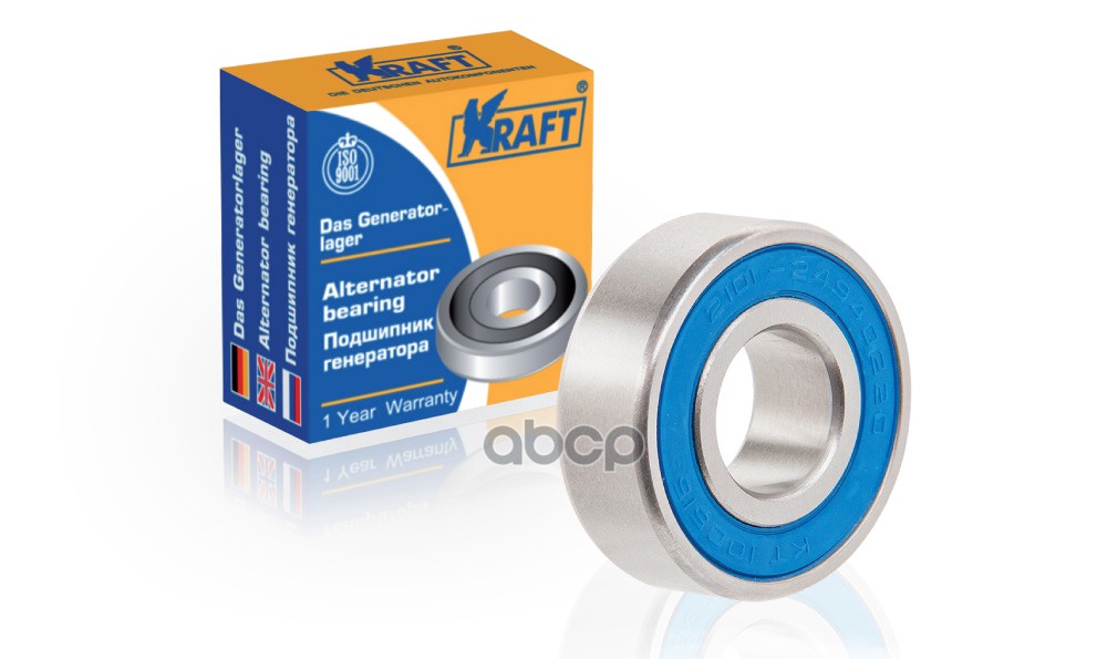 Подшипник генератора ВАЗ 2101-2108, 1111, М-412 малый KRAFT KT100515 Kraft арт. KT100515