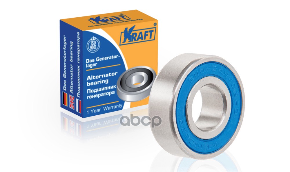 Подшипник генератора малый ВАЗ 2108-15 инж. Kraft арт. KT100528