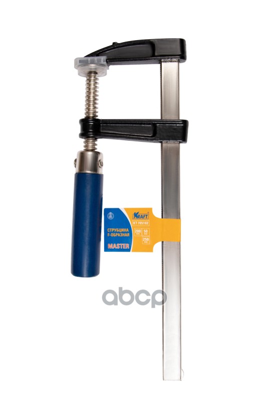 Струбцина F-Образная, 200X50x250 Мм, Деревянная Рукоятка, Серия Master Kraft Kt705102 Kraft арт. KT705102