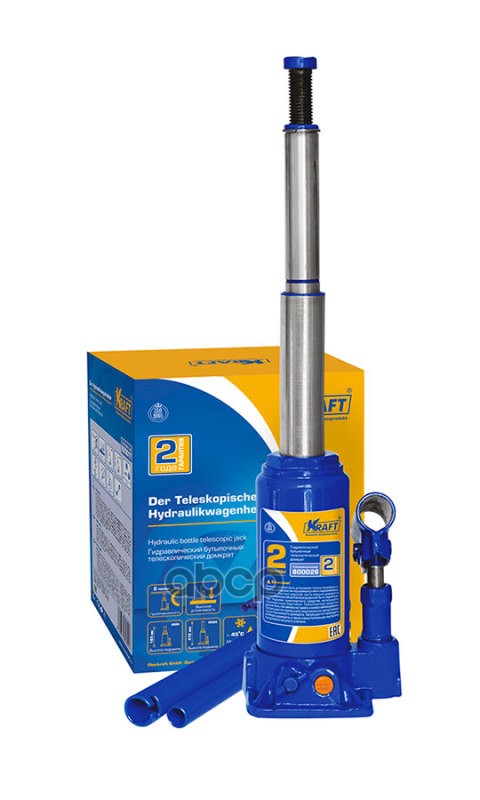 Домкрат Бутылочный Телескопический 2T 165-410 Мм Kraft Kt 800026 Kraft Kt 800026 Kraft арт. KT 800026