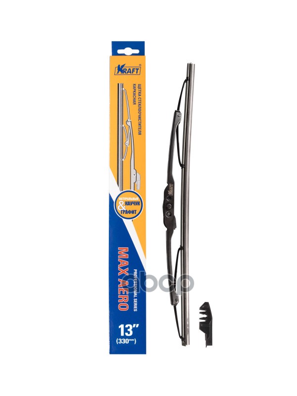 Щетка Стеклоочистителя 330 Мм Каркасная 1 Шт Kraft Max Aero Kt 830034 Kraft арт. KT 830034