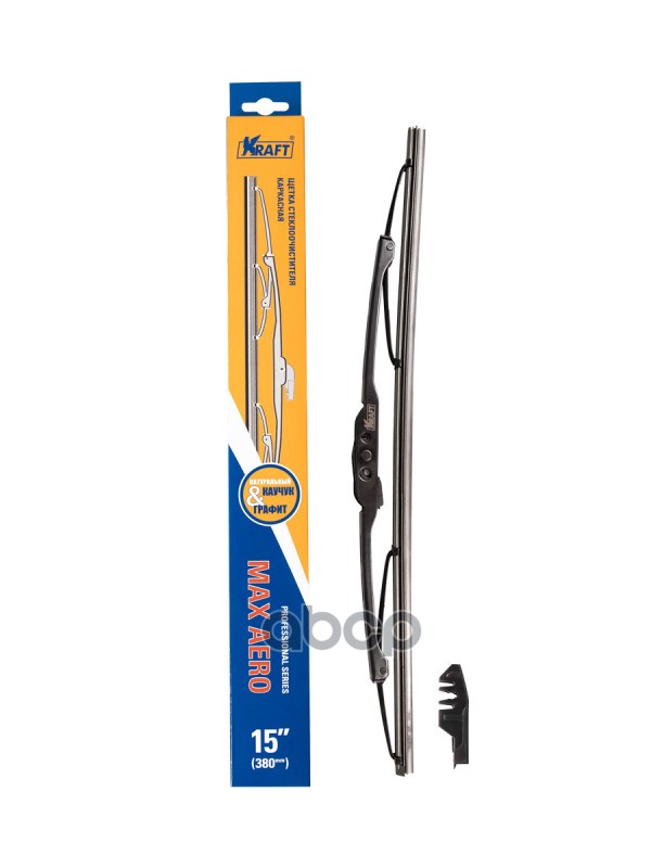 Щетка Стеклоочистителя 380 Мм Каркасная 1 Шт Kraft Max Aero Kt 830036 Kraft арт. KT 830036