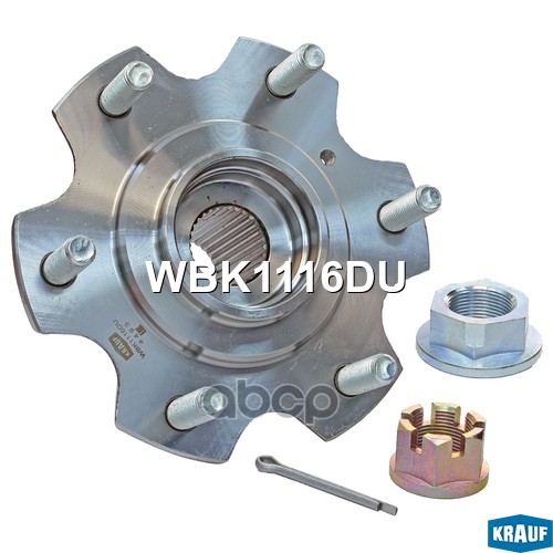 Ступица в сборе MITSUBISHI [перед, Kit] Pajero III,IV,Sport I (V6_W, V7_W, K70, K90, V60, V80) / Paj Krauf арт. WBK1116DU