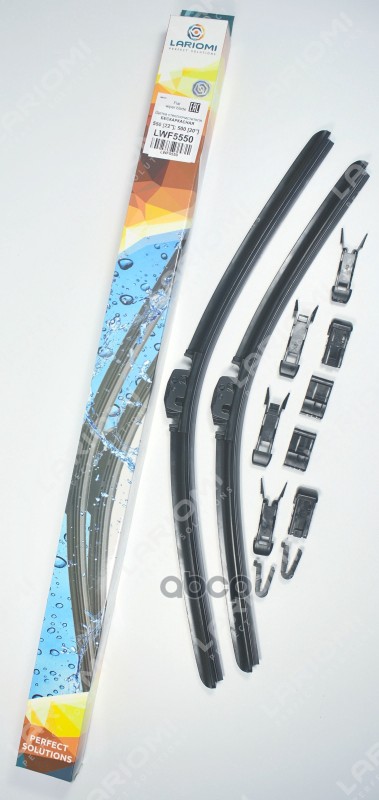Щетки Стеклоочистителя Бескаркасные К-Т 550 Мм LARIOMI арт. LWF5550