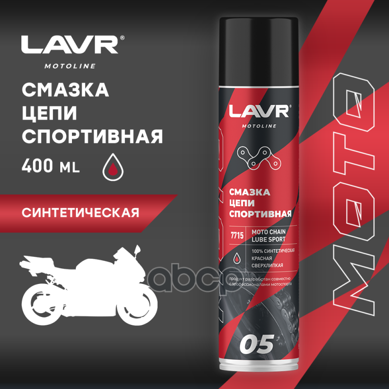 Смазка цепи Спортивная  400 мл LAVR арт. ln7715