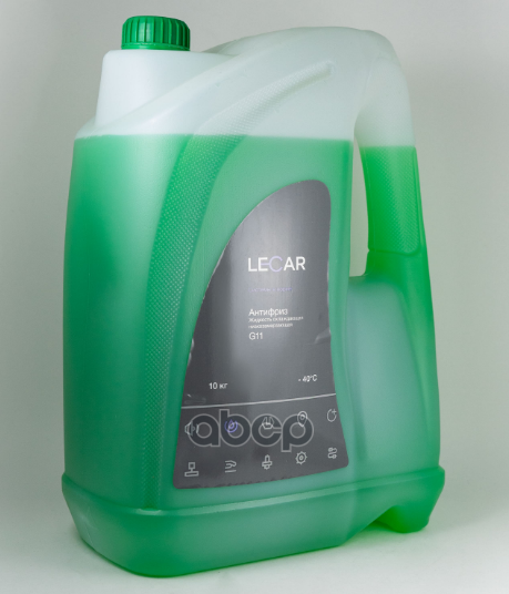 Антифриз LECAR G11 G11 готовый -40C зеленый 10 л LECAR000031210 LECAR арт. LECAR000031210