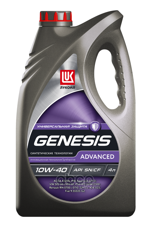 LUKOIL Замена На 3148646 Масло Моторное Полусинтетическое "Genesis Advanced 10W-40", 4Л 1632650
