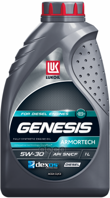 LUKOIL Масло моторное синтетическое LUKOIL GENESIS ARMORTECH DIESEL 5W-30 SN/CF /C2/C3 1л