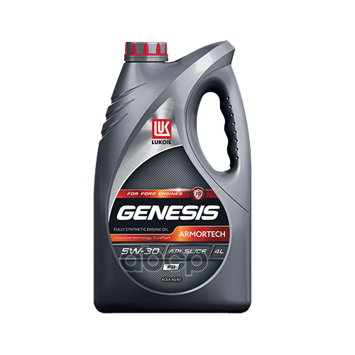 LUKOIL Масло моторное синтетическое Genesis Armortech FD 5W30 SL/CF, A5/B5 4л