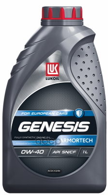 LUKOIL Масло моторное LUKOIL GENESIS ARMORTECH F 0W-40, 1л 3150660