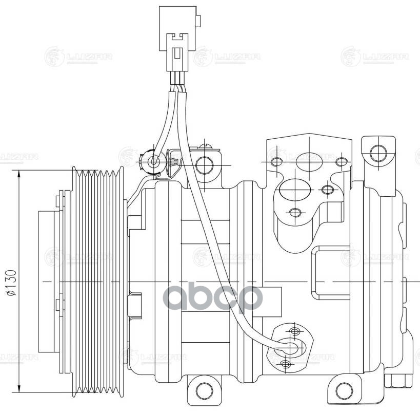 Компрессор кондиц. для а/м Toyota RAV 4 (00-) 2.0i (LCAC 1922) LUZAR арт. LCAC1922