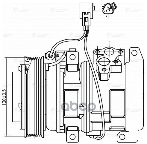 Компрессор кондиц. для а/м Toyota Camry (01-) 2.0i/2.4i (LCAC 1970) LUZAR арт. LCAC1970