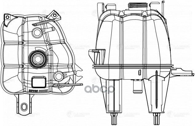 Бачок расширит. охл. жидкости для Peugeot Boxer/Citroen Jumper 06- без датчика LET2005 LUZAR арт. LET2005
