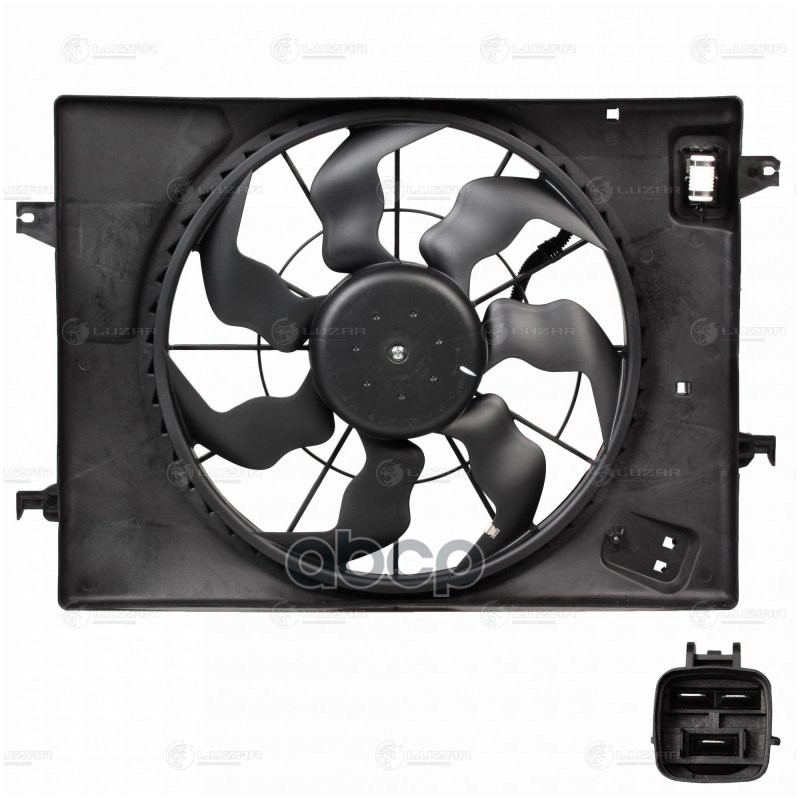 Вентилятор Радиатора Hyundai Tucson (04-)/Kia Sportage Ii (04-) (С Кожухом И Резист.) (Тип Halla) (Lfk 0885) LUZAR арт. LFK0885