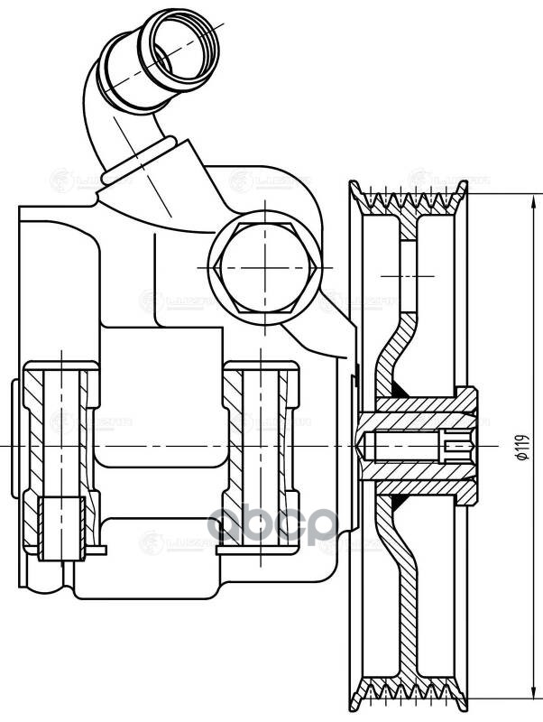 Насос ГУР для а/м Ford Focus I (98-) 1.8/2.0i (LPS 1018) LUZAR арт. LPS1018