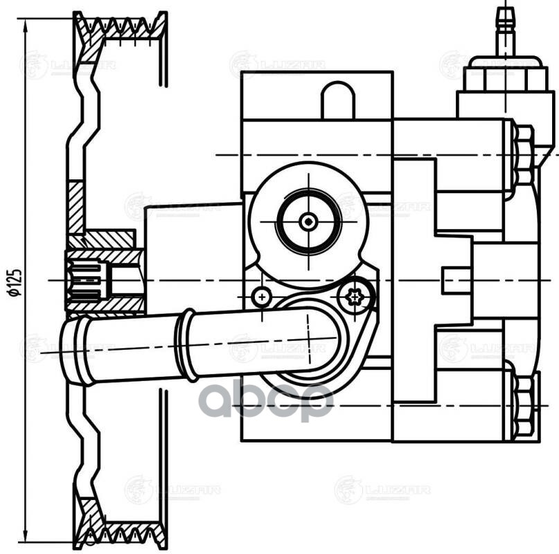 Насос гидроусилителя LUZAR арт. LPS2401