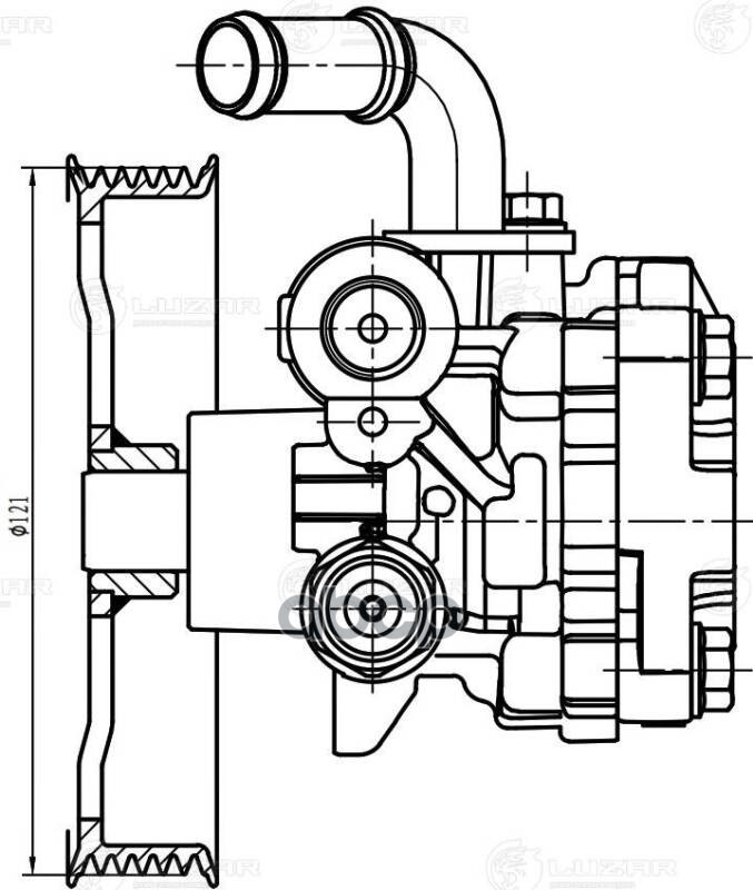 Насос ГУР для а/м Suzuki Grand Vitara (05-) 2.4i (LPS 2402) LUZAR арт. lps-2402