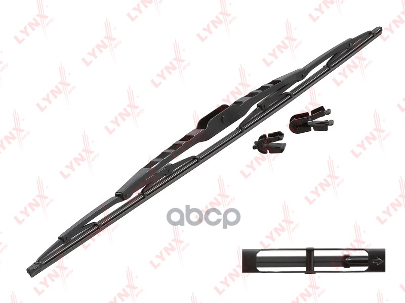 Щетка стеклоочистителя каркасная грузовая  650мм 650мм LYNXauto арт. 650lt