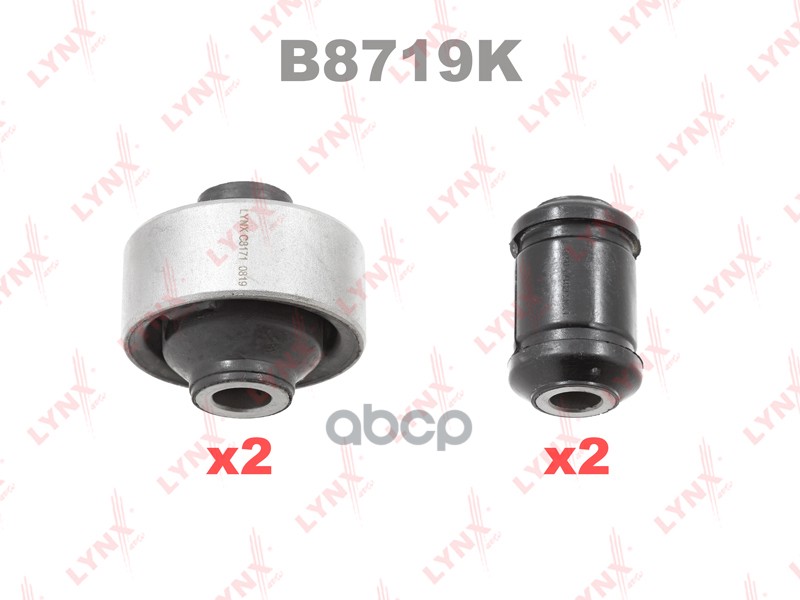 Комплект сайлентблоков / Рычагов / Перед. подв. MITSUBISHI Lancer(CY/CX) 1.5-2.0D 08> / Outlander II LYNXauto арт. b8719k