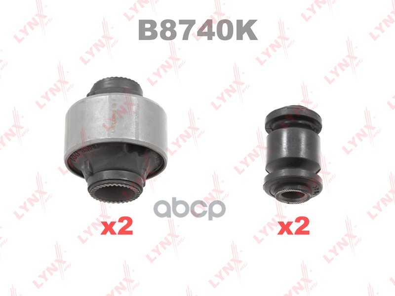 Комплект Сайлентблоков Рычагов Подвески | Перед | LYNXauto арт. B8740K