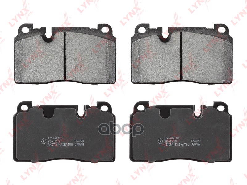 Колодки тормозные передние AUDI A6 13-18 / A7 14-18 / Q5 13-17  PORSCHE Macan 14> LYNXauto арт. bd-1228