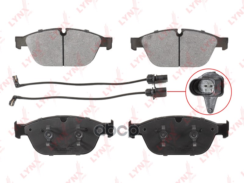 Колодки тормозные передние AUDI A8 2.0-6.3 10> LYNXauto арт. bd-1229