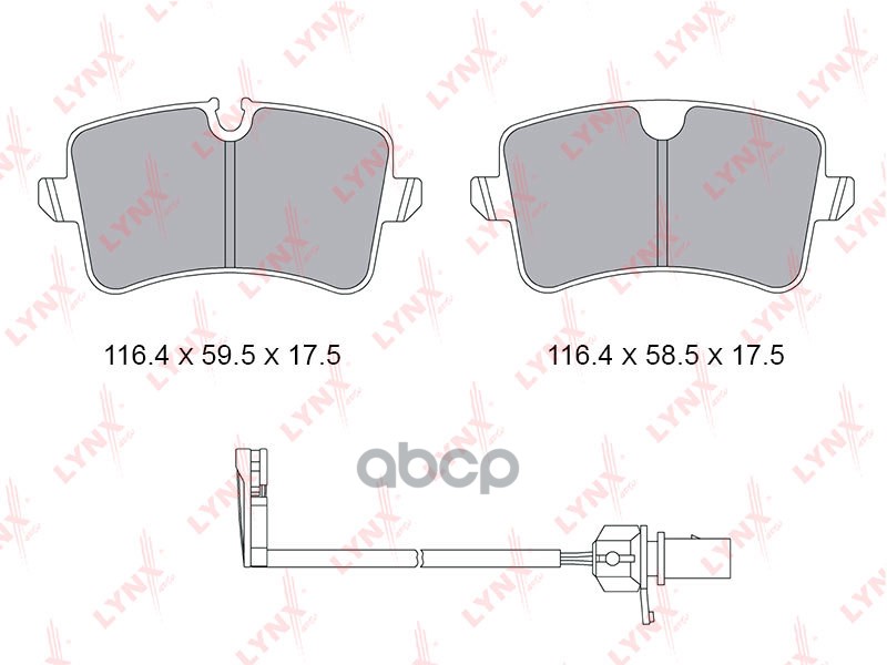 Колодки тормозные задние AUDI A4 1.8-3.0T 08-15 / A5 1.8-3.2 07> / A6 1.8-3.0T 10> / A7 2.0-3.0T 10> LYNXauto арт. bd-1231